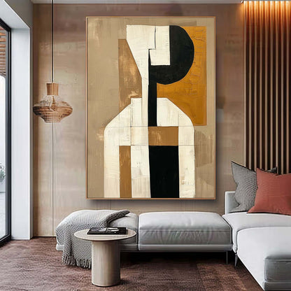 Abstract Minimalist People Art Painting for Modern Home Décor