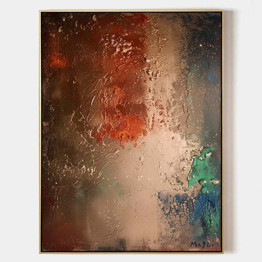 Abstract Wabi-Sabi Oil Painting for Modern Home Decor