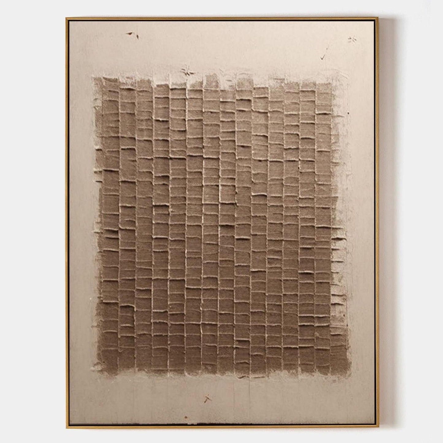 Contemporary Wabi-Sabi Abstract Oil Painting for Minimalist Home Decor