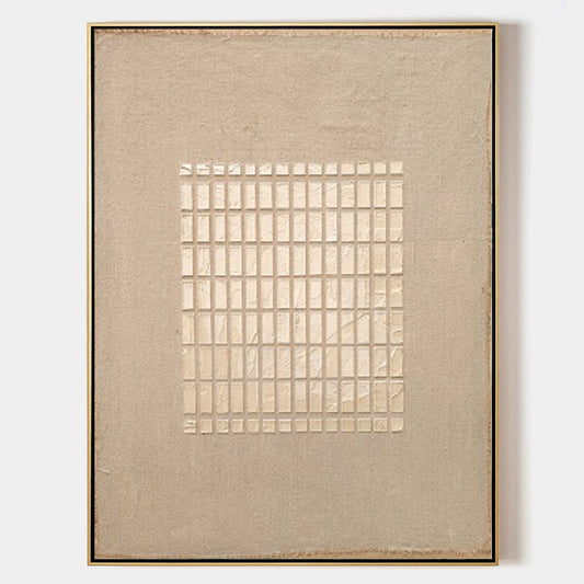 Minimalist Wabi-Sabi Wall Art | Serene Textured Oil Painting for Modern Decor