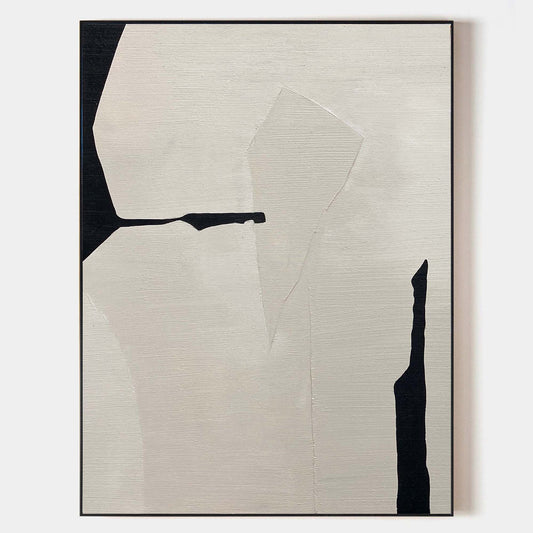 Contemporary Monochrome Abstract Art for Modern Home Decor