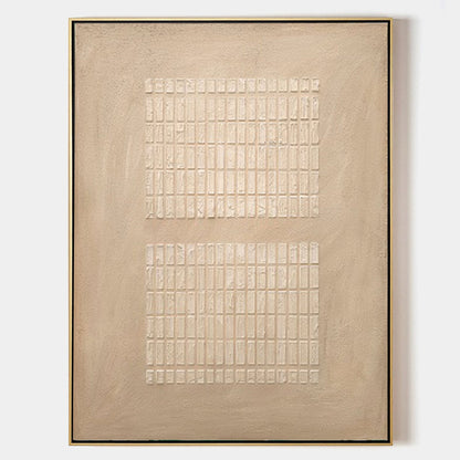 Elegant Minimalist Wabi-Sabi Oil Painting for Serene Home Decor