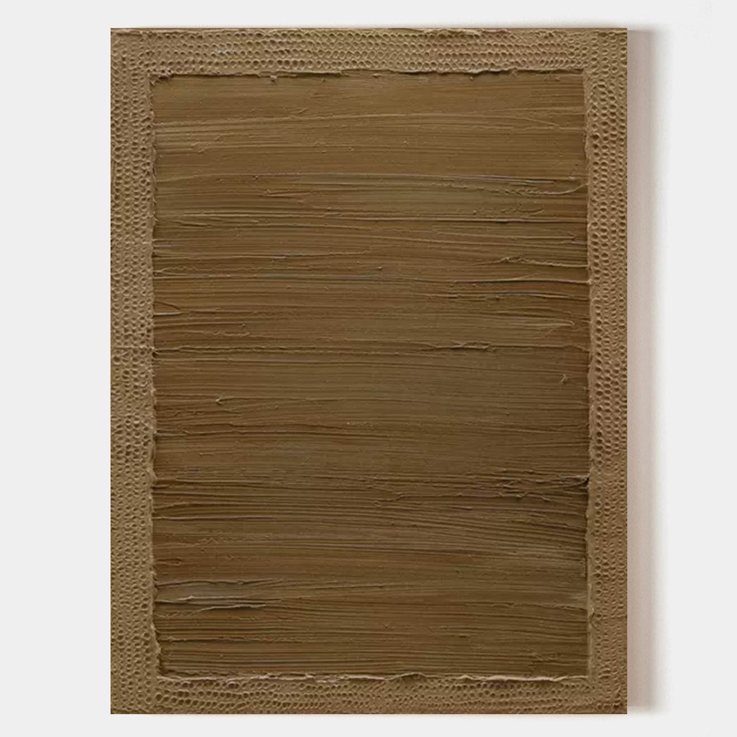 Textured Earth Tones: Contemporary Oil Painting for Modern Decor