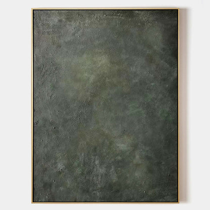 Contemporary Green Abstract Oil Painting for Modern Home Decor