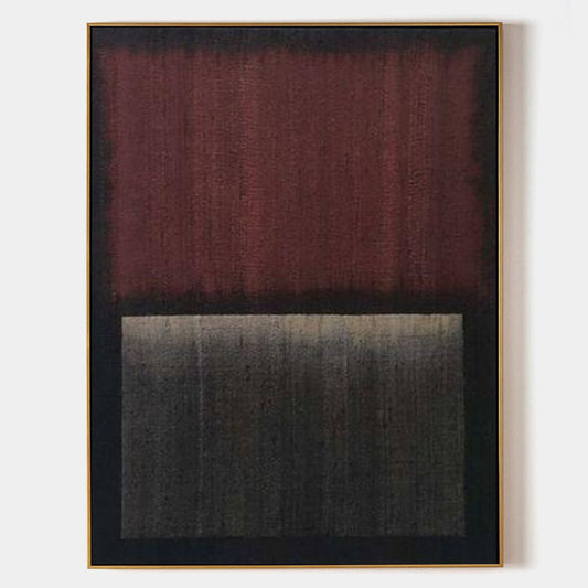 Contemporary Abstract Oil Painting with Rich Textures and Deep Hues