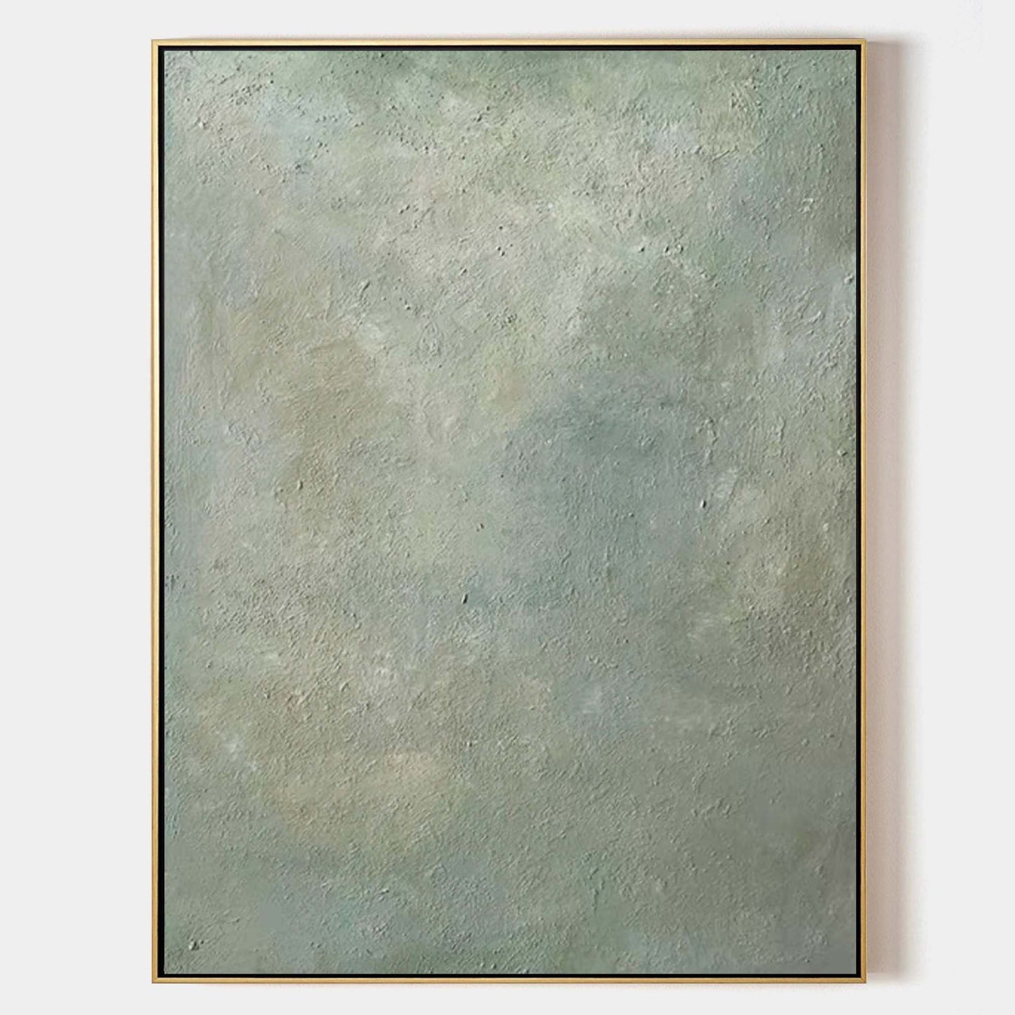 Serene Modern Abstract Oil Painting in Soft Earthy Tones for Contemporary Decor