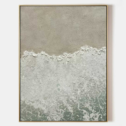 Tranquil Ocean Waves Oil Painting for Serene Home Décor