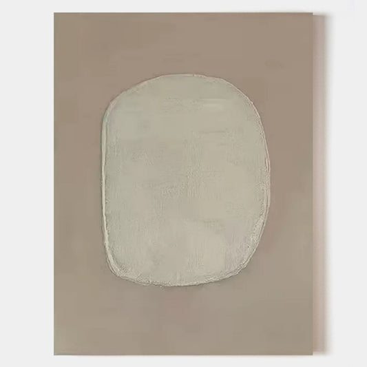 Minimalist Wabi-Sabi Oil Painting for Serene Home Decor