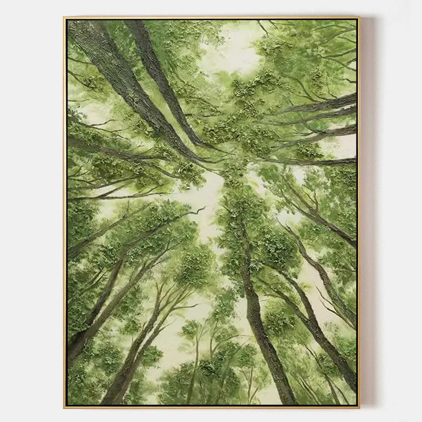 Enchanted Forest Canopy Oil Painting for Nature Lovers