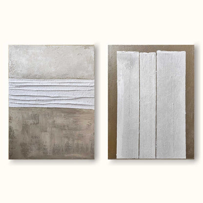 Elegant Minimalist Abstract Oil Painting for Modern Home Decor