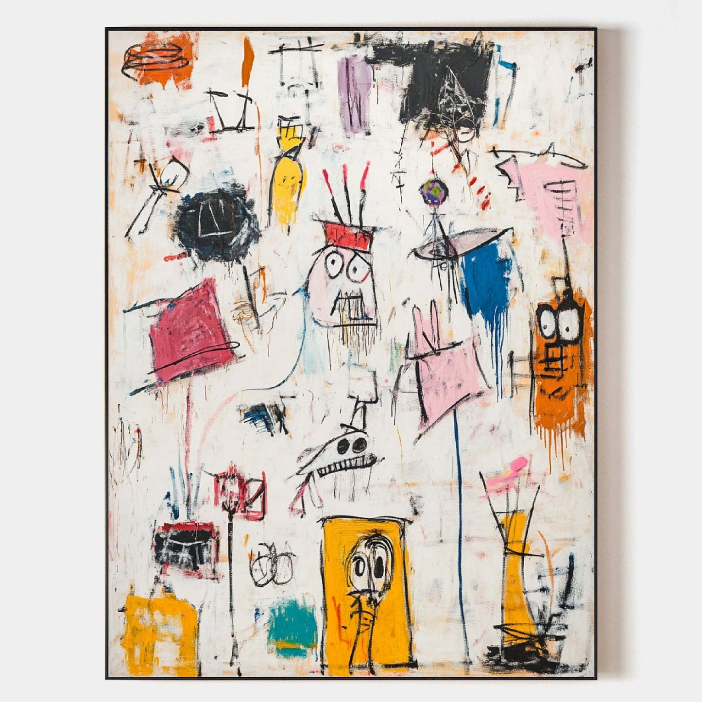 Colorful Modern Abstract Oil Painting for Contemporary Home Decor
