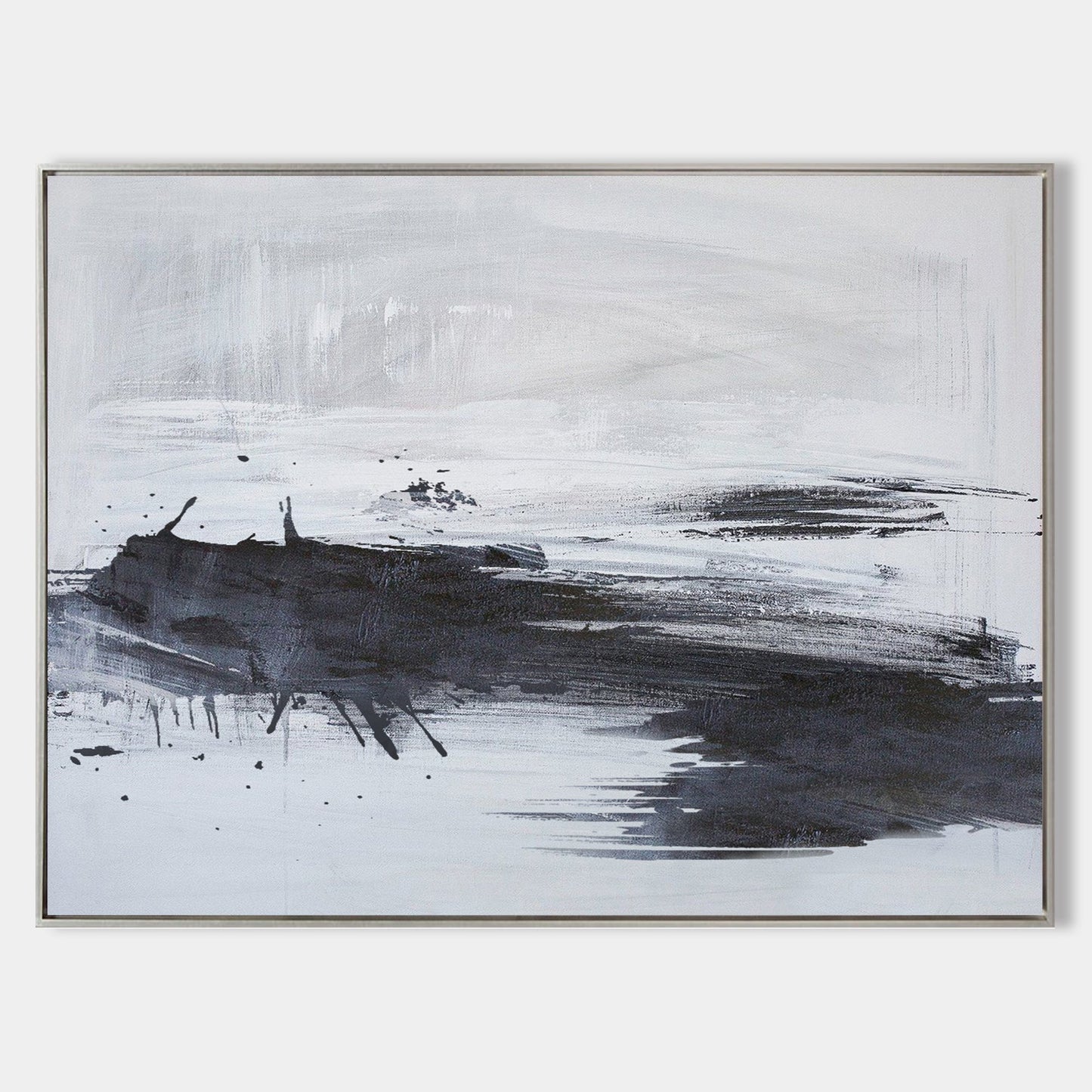 Stylish Abstract Coastal Oil Painting for Modern Home Decor