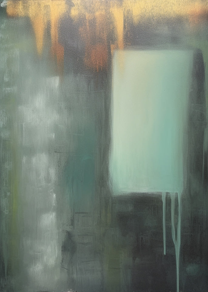 Elegant Abstract Oil Painting Triptych for Modern Home Decor