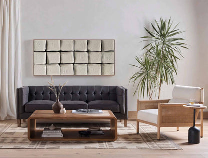 Modern Minimalist Geometric Oil Painting for Contemporary Home Decor