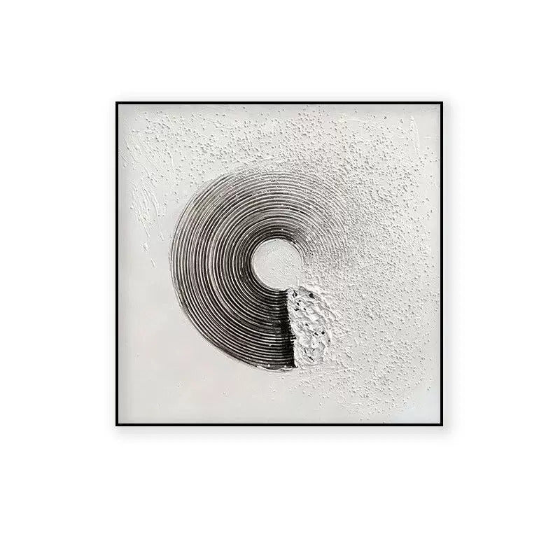 Abstract Circle Minimalist Contemporary Oil Painting