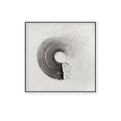 Abstract Circle Minimalist Contemporary Oil Painting