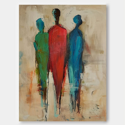 Abstract Figures Oil Painting for Modern Home Decor