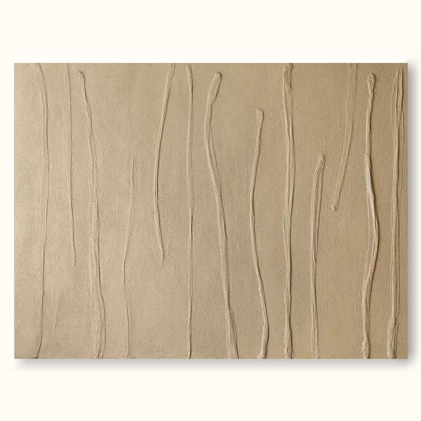 Elegant Minimalist Line Art Oil Painting for Modern Home Decor