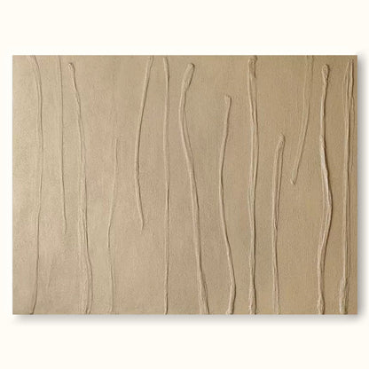 Elegant Minimalist Line Art Oil Painting for Modern Home Decor