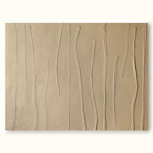Elegant Minimalist Line Art Oil Painting for Modern Home Decor