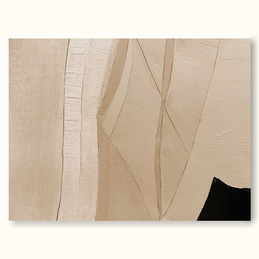Elegant Minimalist Geometric Oil Painting for Modern Home Decor
