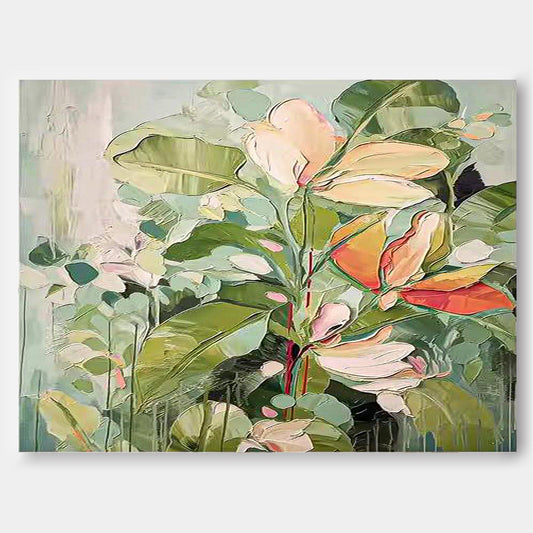Vibrant Floral Oil Painting for Elegant Home Decor and Art Collection