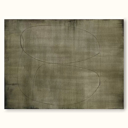 Contemporary Minimalist Line Drawing on Canvas - Elegant Home Decor Art