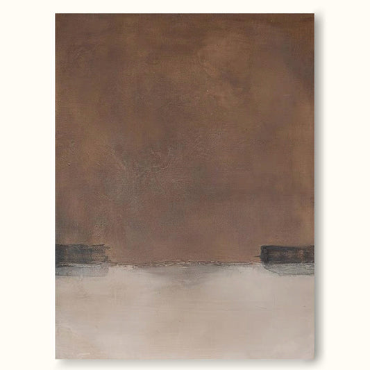 Serene Minimalist Abstract Oil Painting for Modern Home Decor