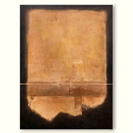 Elegant Minimalist Abstract Oil Painting for Modern Home Decor