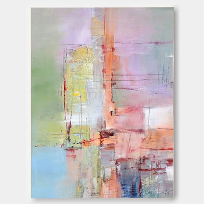 Vibrant Abstract Oil Painting for Modern Home Decor and Art Enthusiasts