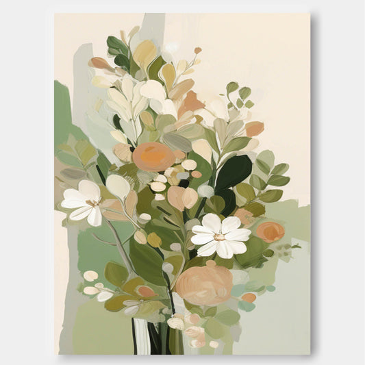 Elegant Floral Oil Painting for Home Decor and Art Lovers