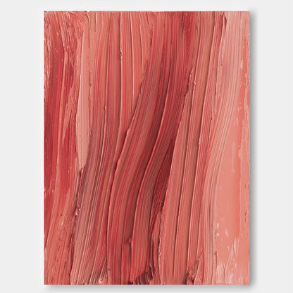 Contemporary Abstract Oil Painting in Warm Earthy Tones for Modern Decor