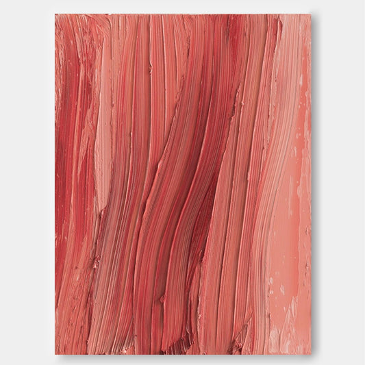 Contemporary Abstract Oil Painting in Warm Earthy Tones for Modern Decor