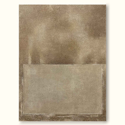 Contemporary Minimalist Neutral Tones Abstract Oil Painting for Modern Interiors