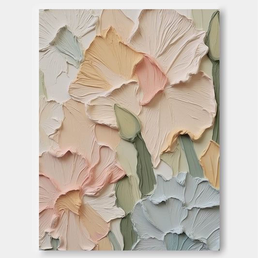 Vibrant Floral Oil Painting for Elegant Home Decor