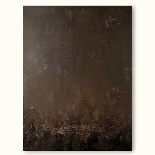 Serene Minimalist Abstract Oil Painting for Modern Home Decor