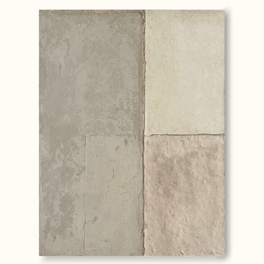 Contemporary Minimalist Geometric Oil Painting for Modern Home Decor