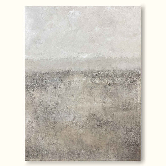 Serene Minimalist Abstract Oil Painting for Calming Home Decor