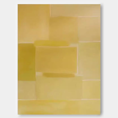 Serene Minimalist Yellow Canvas Art for Modern Home Decor