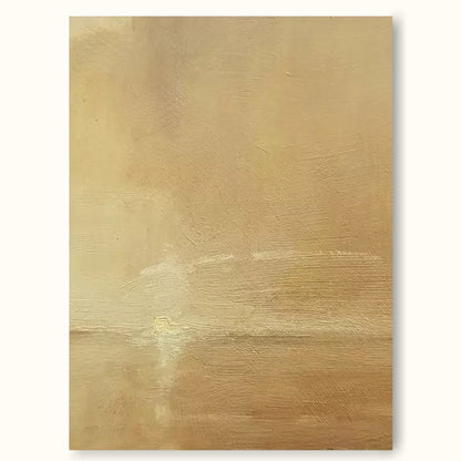 Serene Minimalist Landscape Oil Painting for Modern Home Decor