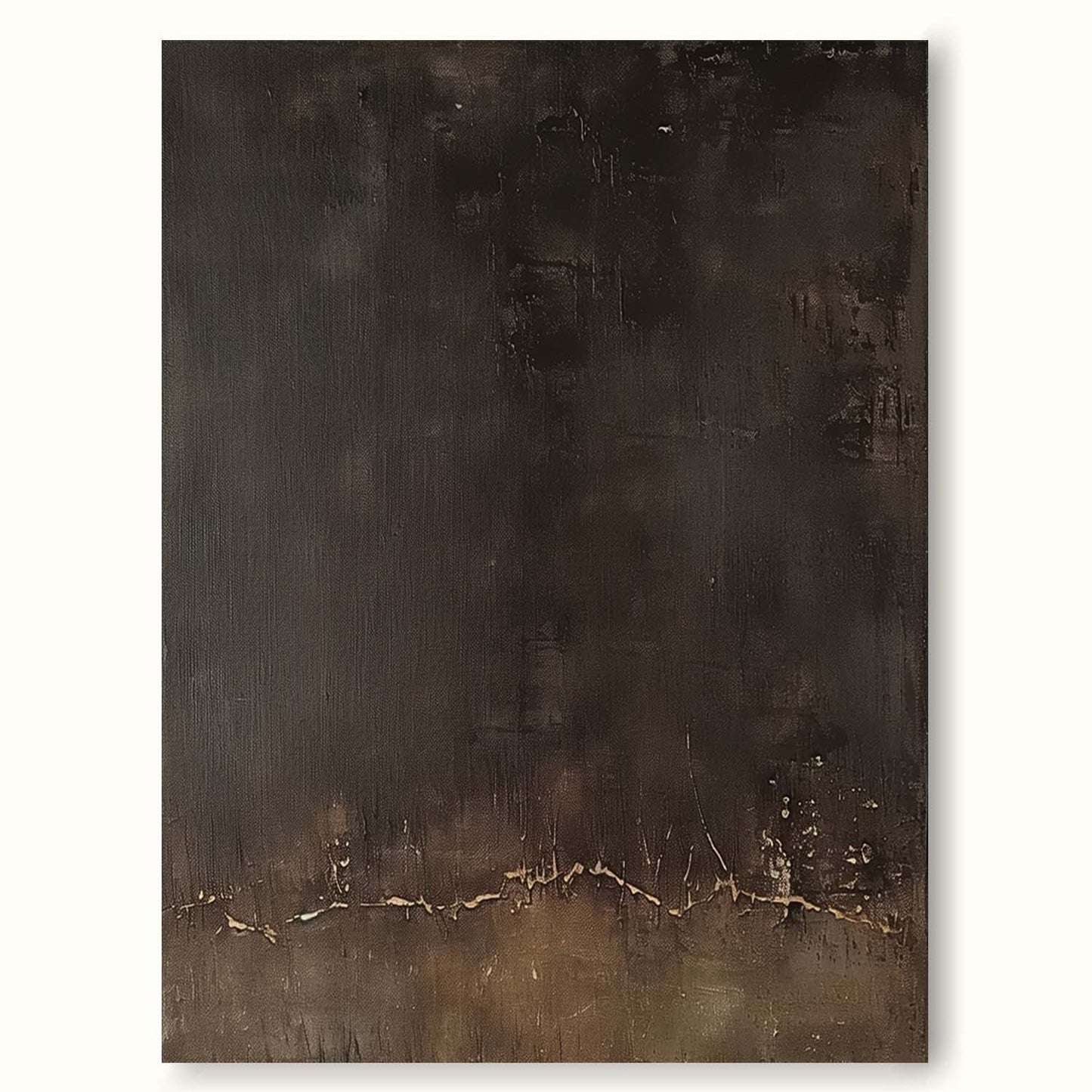 Elegant Minimalist Abstract Oil Painting for Modern Home Decor