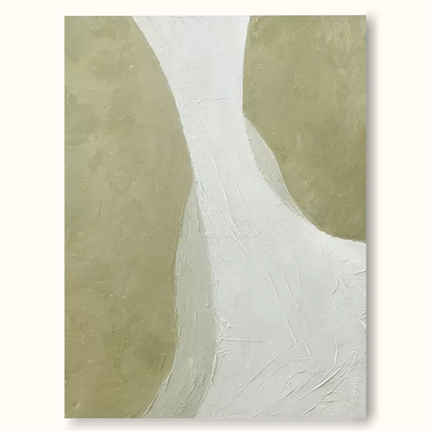 Serene Minimalist Abstract Oil Painting for Modern Home Décor