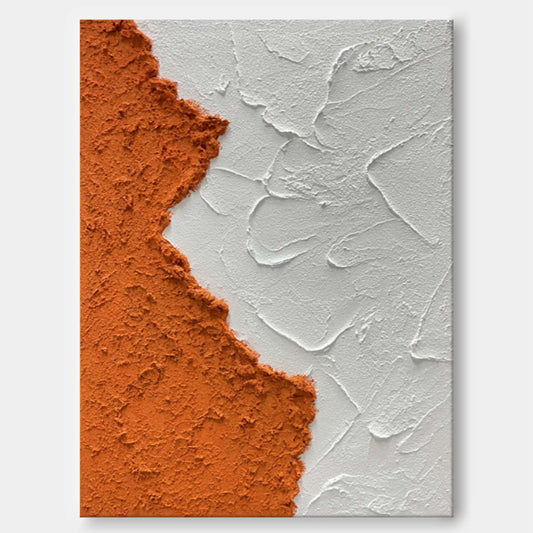 Abstract Coastal Sunrise Oil Painting for Beach Home Décor