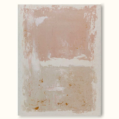 Serene Minimalist Abstract Oil Painting in Soft Pastels for Modern Home Decor