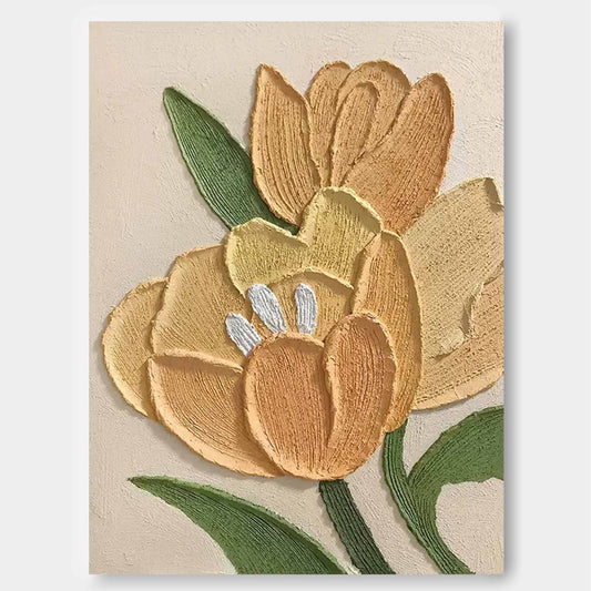 Elegant Floral Oil Painting for Home Décor and Art Lovers