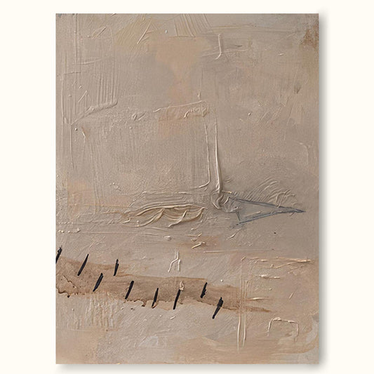 Serene Minimalist Abstract Oil Painting for Elegant Home Decor