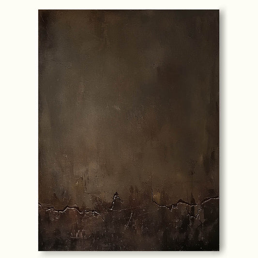 Elegant Minimalist Abstract Oil Painting for Modern Home Decor