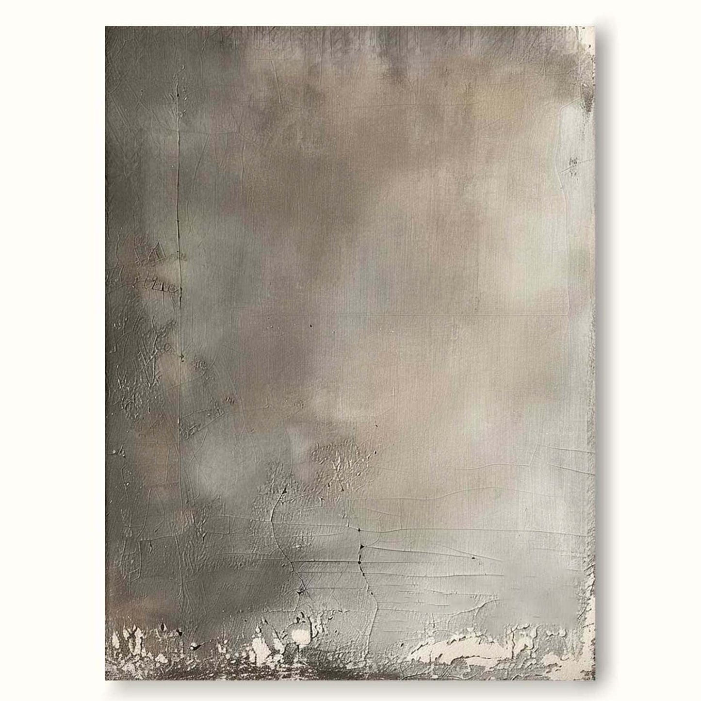 Modern Vintage Abstract Oil Painting for Sophisticated Home Decor