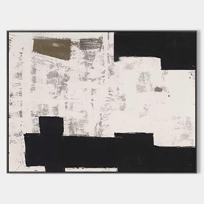 Elegant Wabi-Sabi Minimalist Oil Painting for Modern Home Decor and Art Lovers
