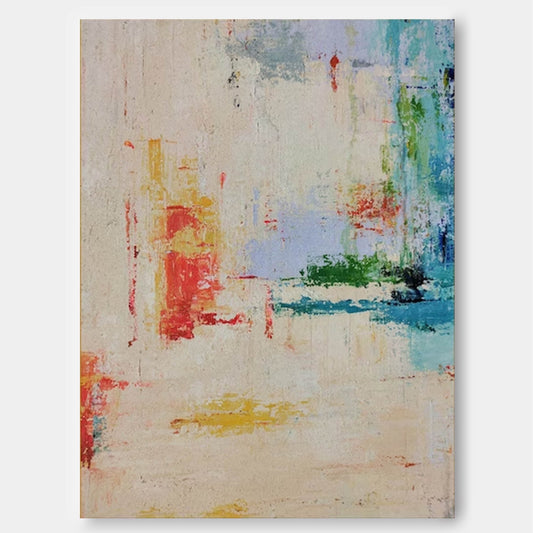 Vibrant Abstract Oil Painting for Modern Home Decor and Art Collectors